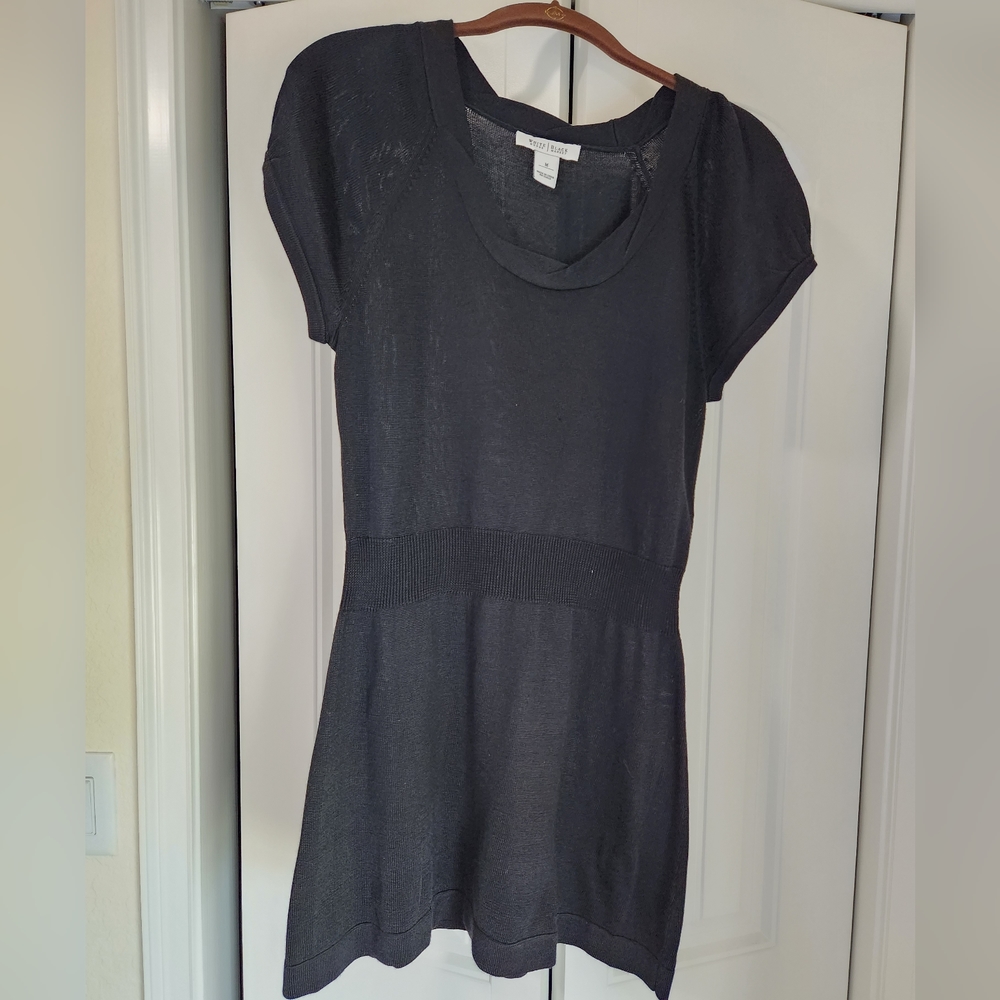 Beautiful WHBM Black Long Sweater Sz M